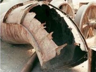 worn out pipe